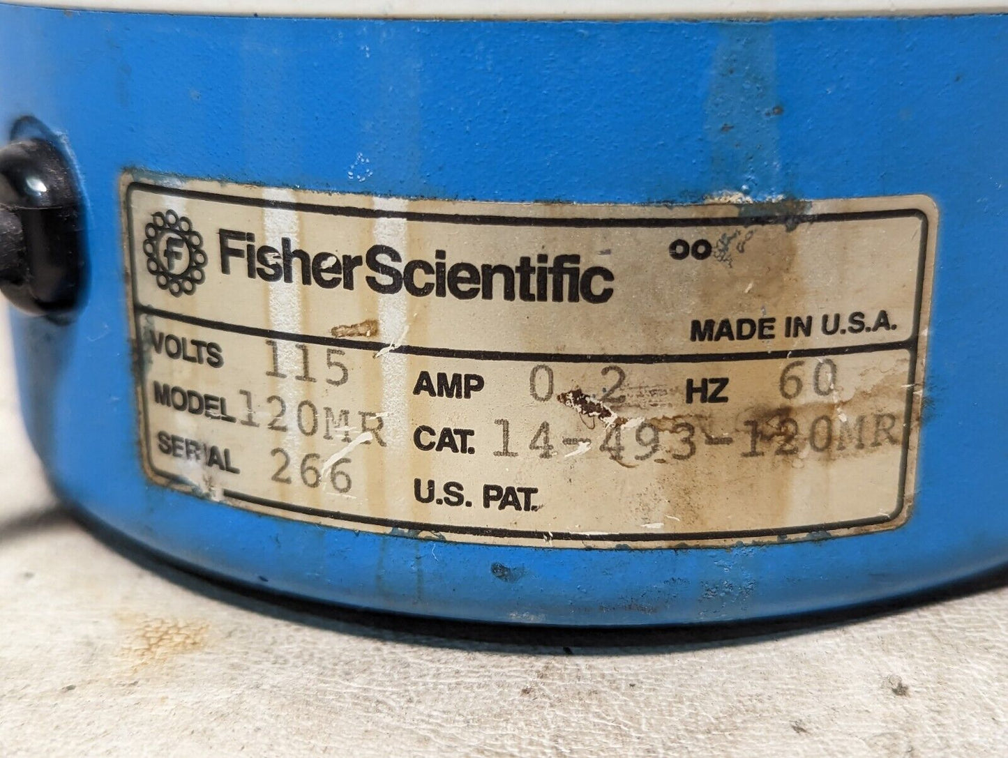 Fisher Scientific Thermix Stirrer model 120MR, 115VAC, 14-493-120MR, 0.2A, 60Hz