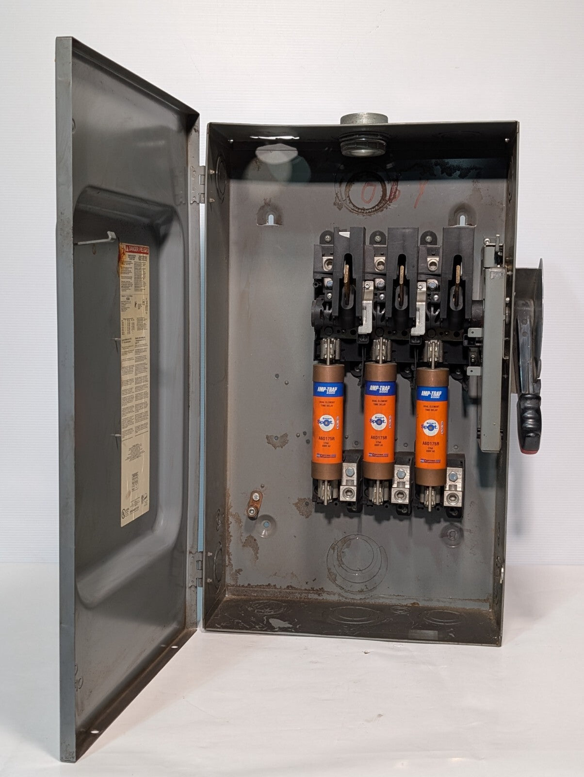 Square D H364 Heavy Duty Safety Switch, 200A, 600vac, 600vdc, Indoor Use, 3Phase