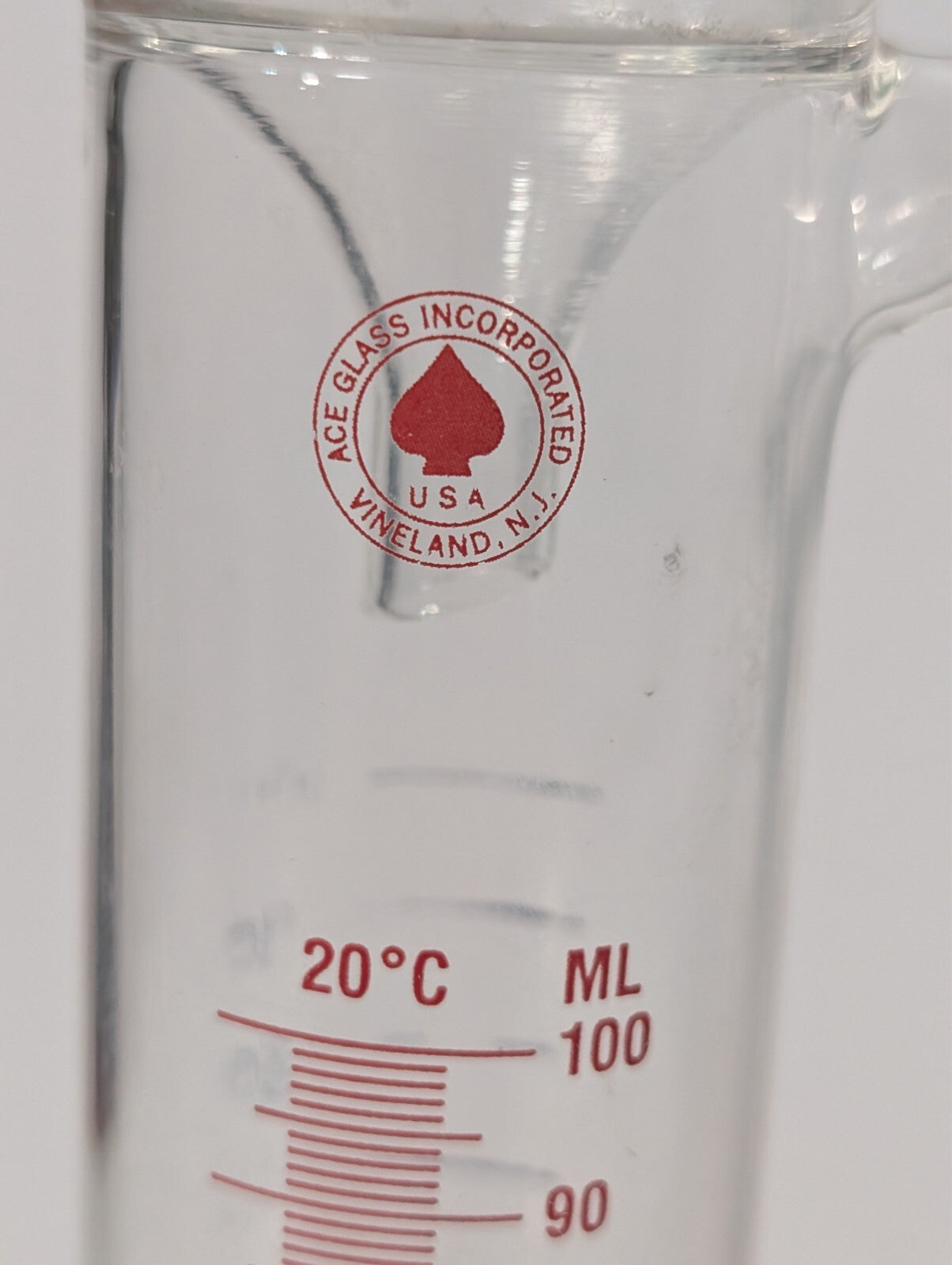 Ace Glass 100ml 20C Distilling Receiver Apparatus