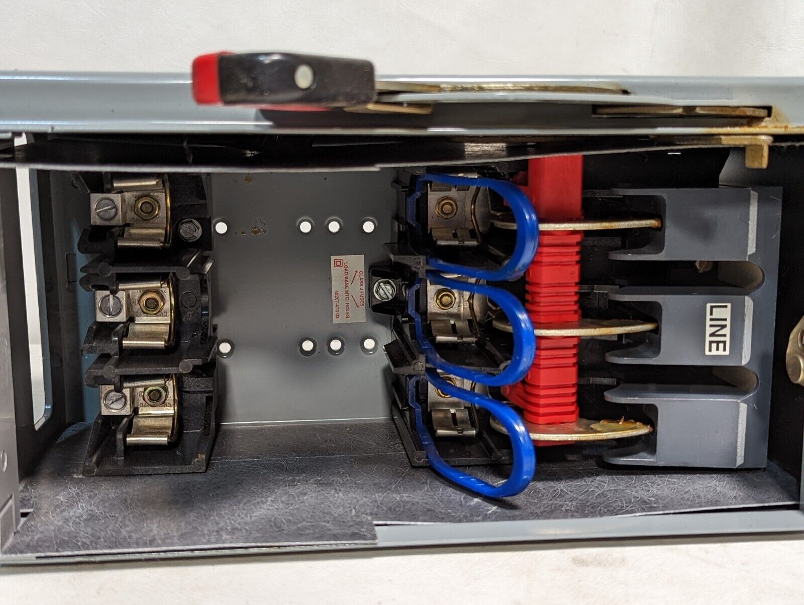 Square D QMB-362-TW QMB fusible panelboard switch, 600VAC, 60A, 15HP, 50HP max