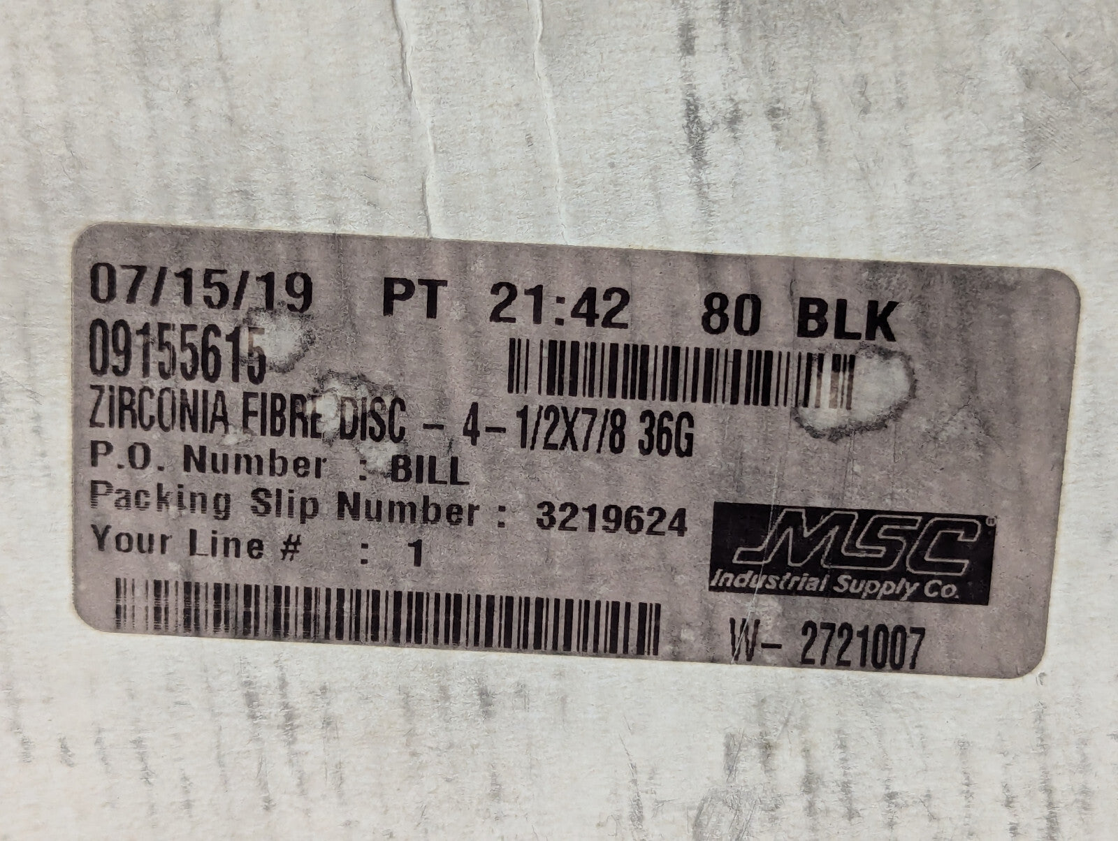 Tru-Maxx 36 Grit Zirconia Angle Grinder Fiber Discs 4-1/2"x7/8", 25 Pack