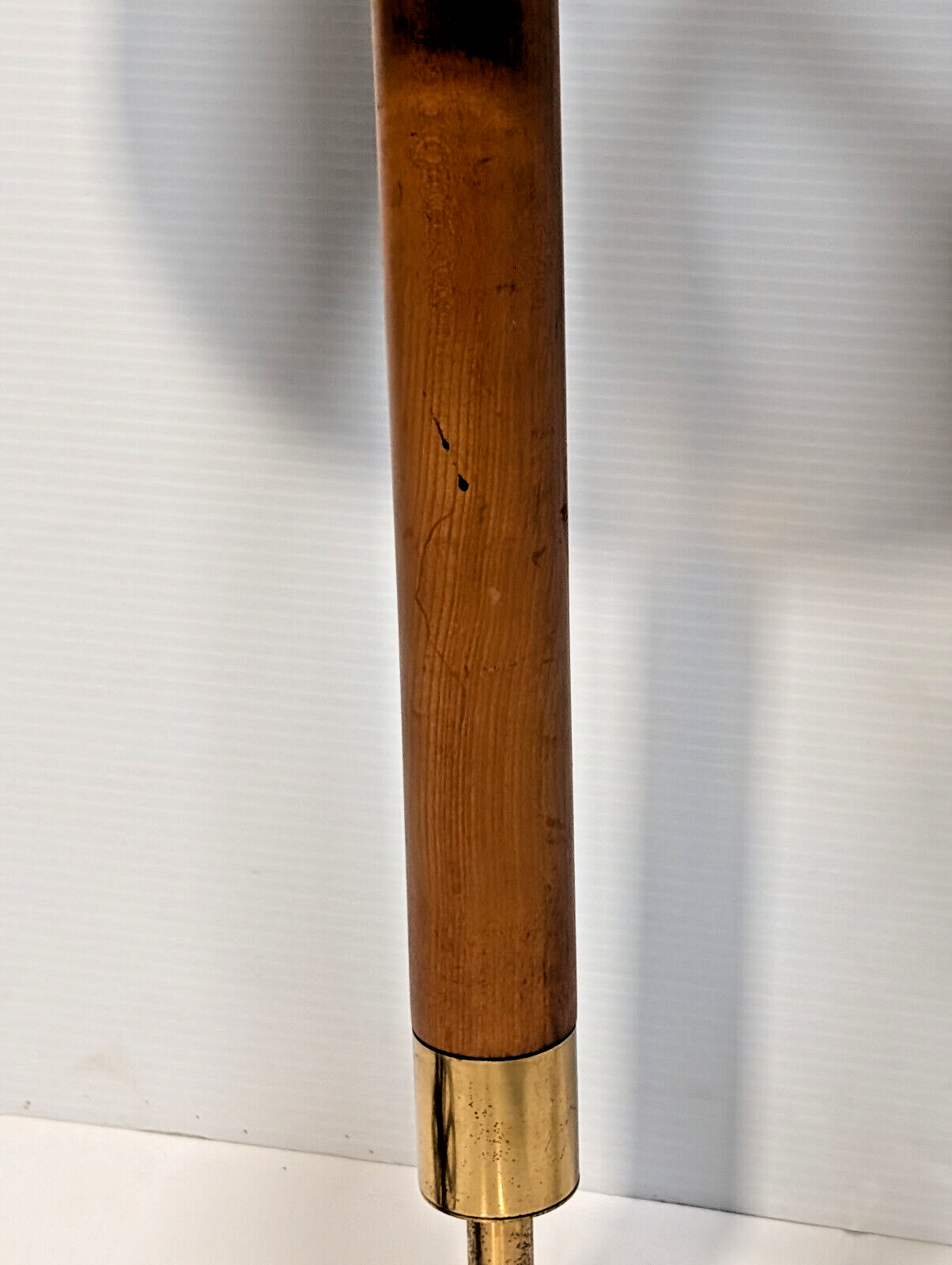 27" Vintage, Mid Century Modern, Danish Style, Wood, Teak, S Socket, Table Lamp