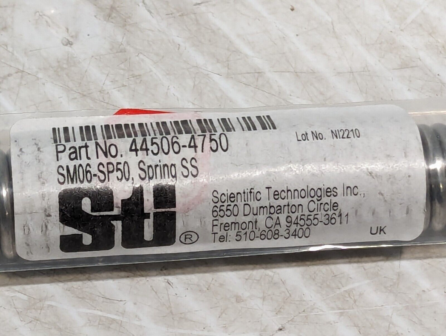 Omron 44506-4750 STI Stainless Steel Spring 8.5"L x 7/8" Dia. - Free Shipping