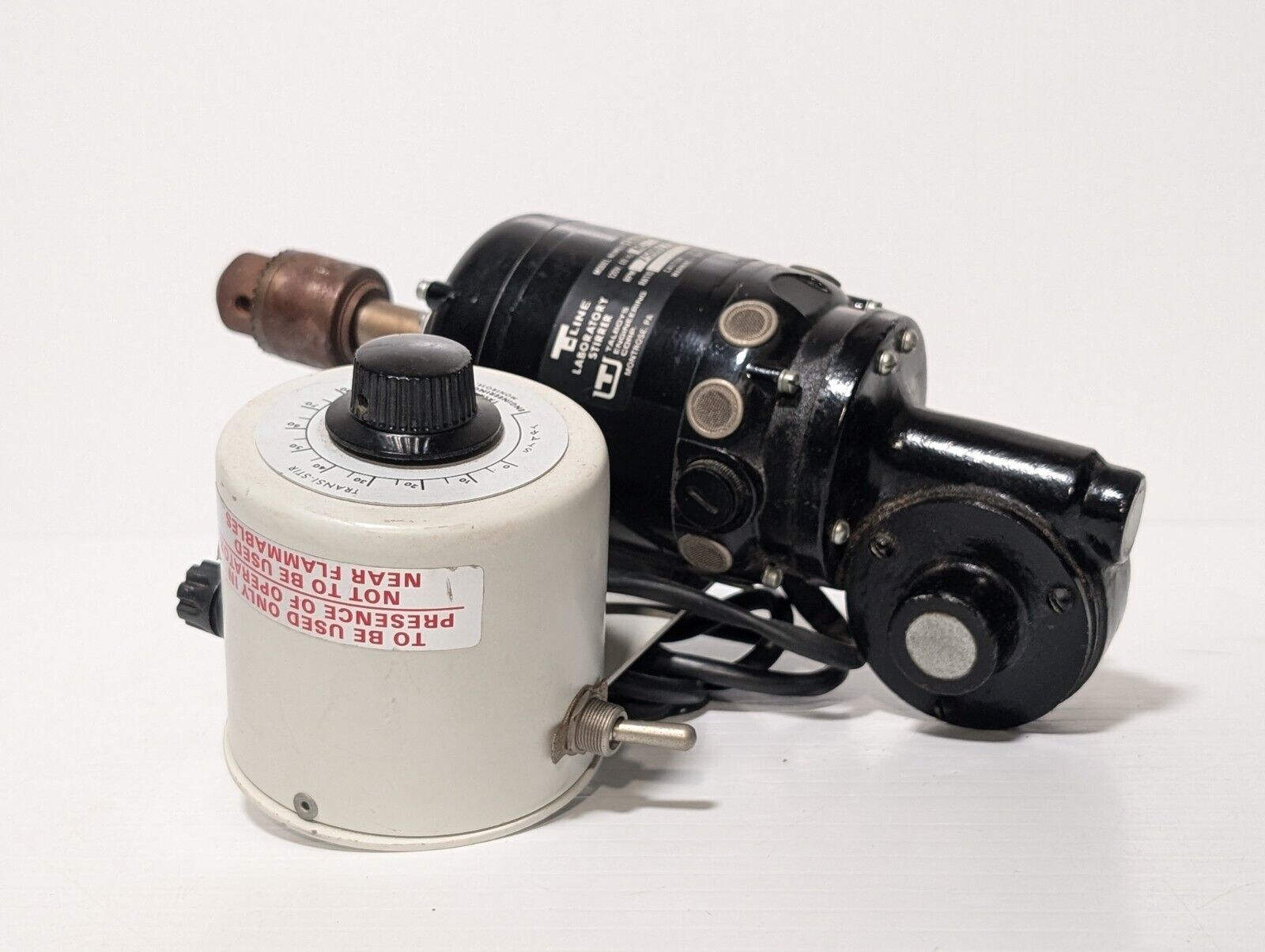 Talboys T-Line Model 138C Laboratory Stirrer, 120vac, 7500/750rpm, 2.75A, 1/8hp