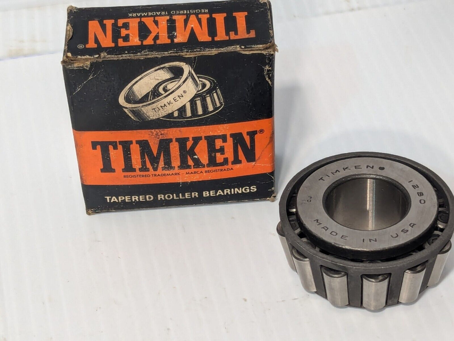 Timken 1280 Tapered Roller Bearing, Single Cone, Straight Bore - Free Shipping