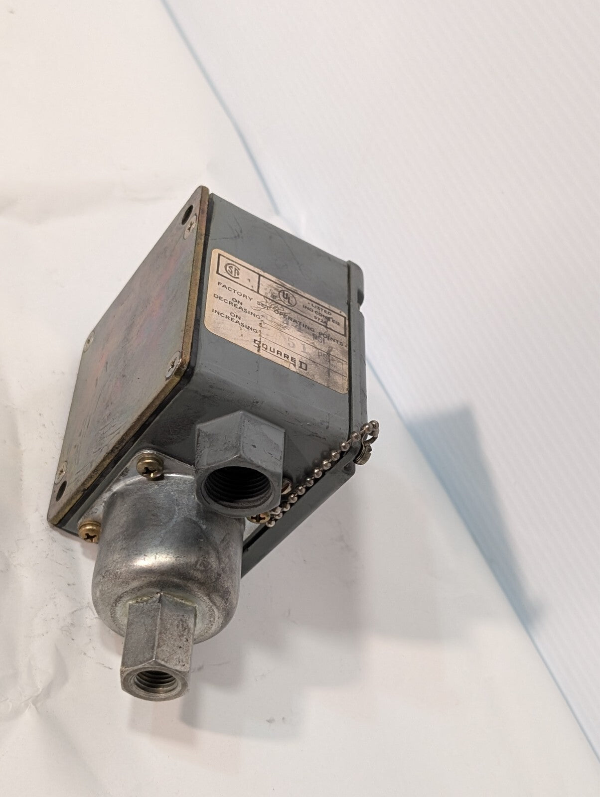 SQUARE D 9012-ACW1 PRESSURE SWTCH