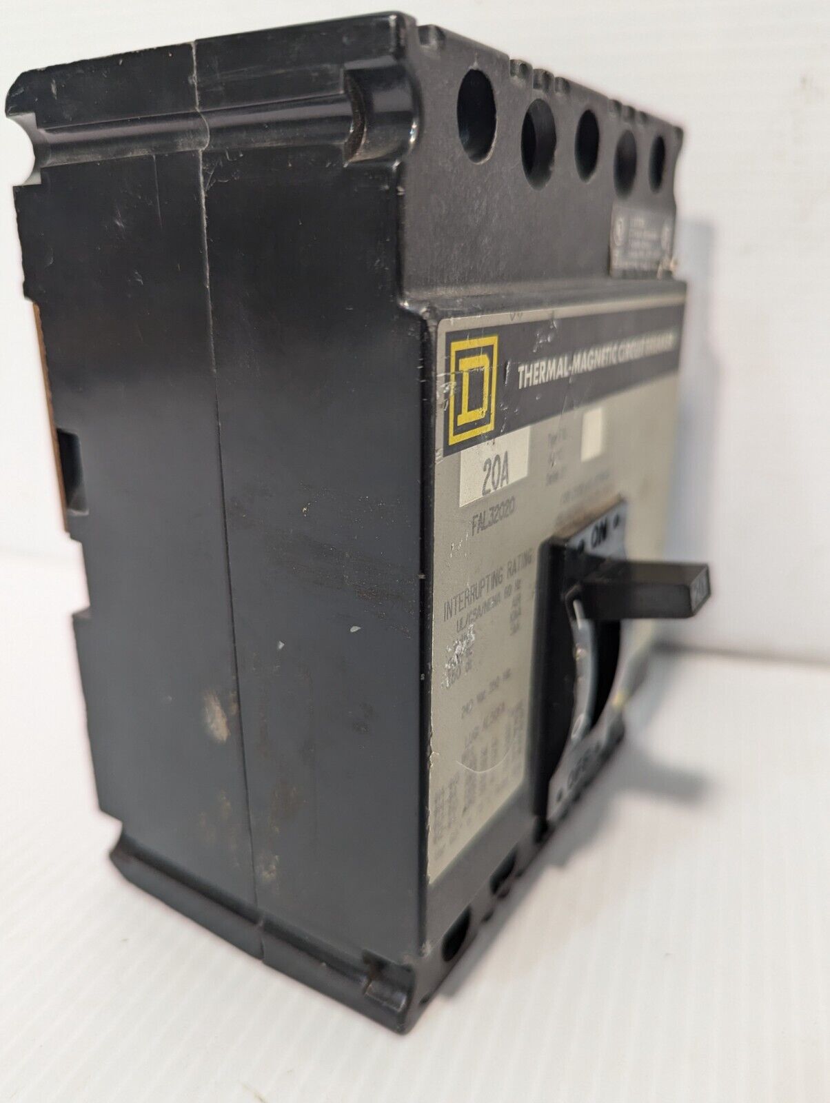 Square D FAL32020 circuit breaker, 20A, 240VAC, 250VDC, 3 poles - Free Shipping