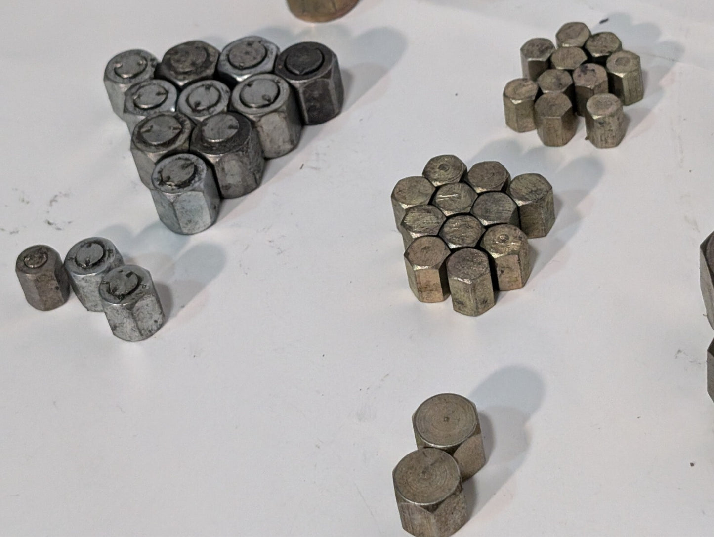 144 Assorted Adapters + Fittings, Hex Nut Lug Nut Bushing Pipe Threader