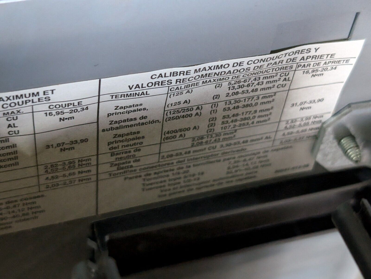 Square D NF430L2C Panelboard, 250A, 347VAC in original box (damaged) as shown