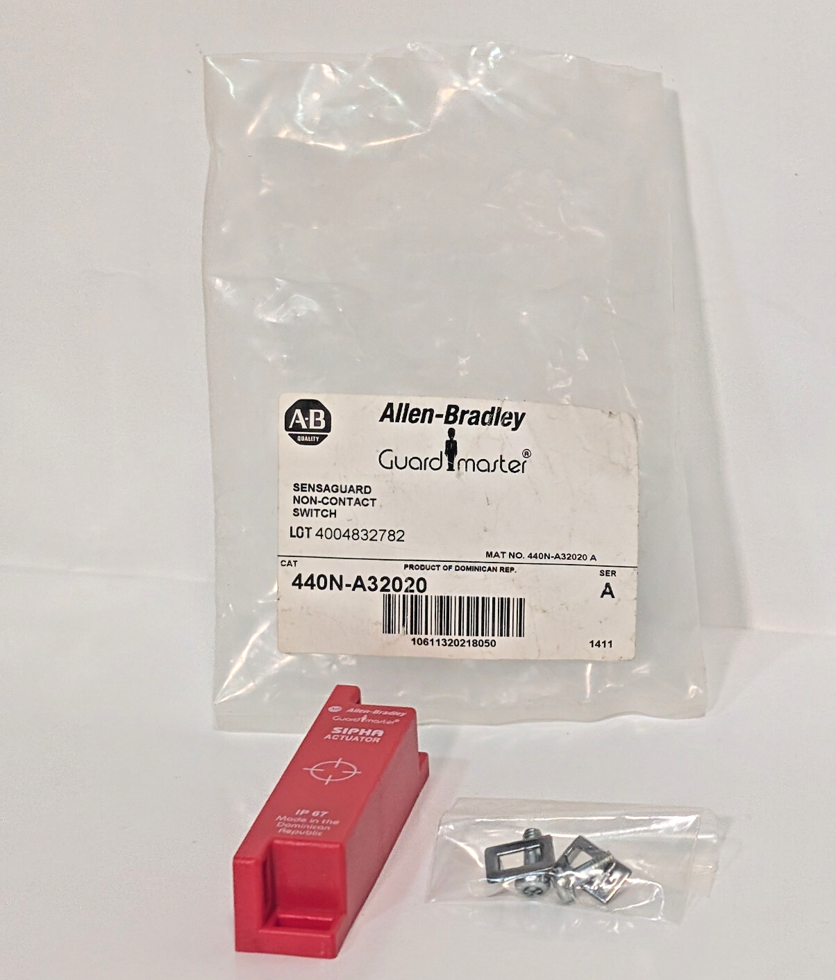 Allen Bradley 440N-A32020 Guard-Master Sensaguard Non-Contact Switch Actuator