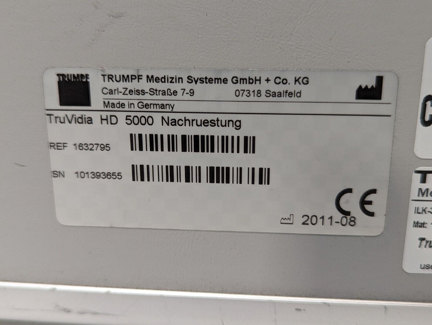 Trumpf TruVidia HD 5000 1632792, TruVidia 3GHD 5000+ TruVidia HD ALC+ with case