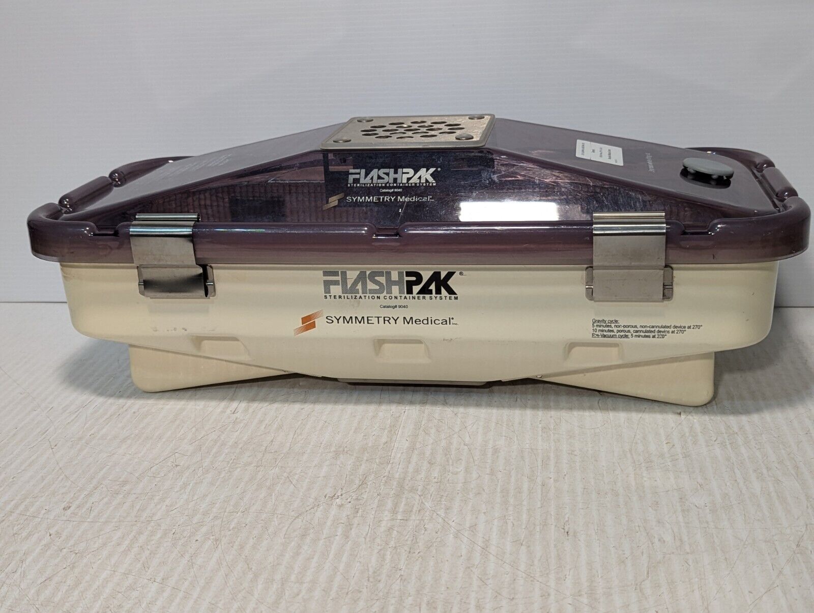 Symmetry 9040 FlashPak Sterilization Case w/ Basket 23-1/2"x12"x9" - Free Ship