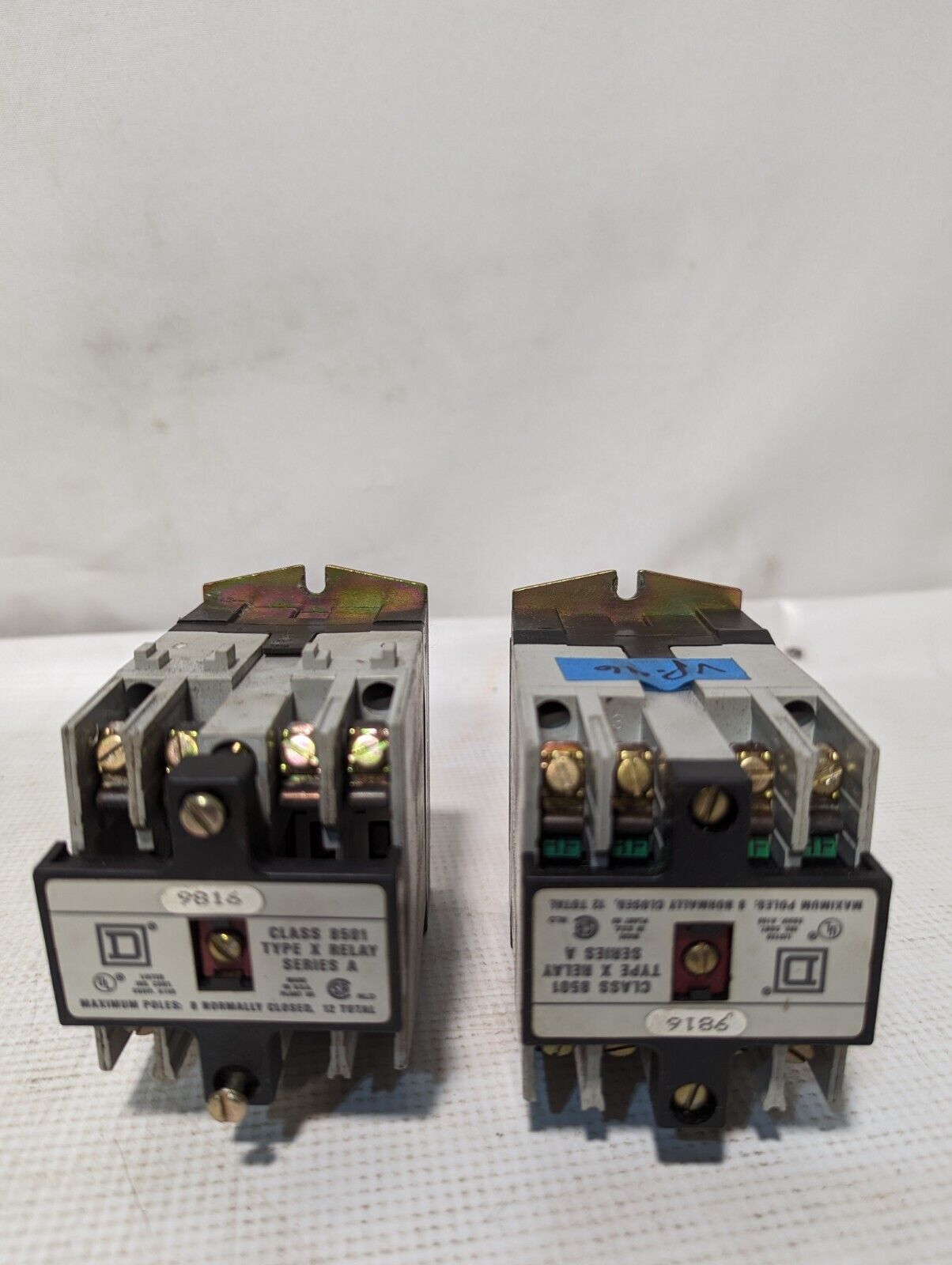 Square D 8501-XO Type X Relay Series A, 12-Pole Total