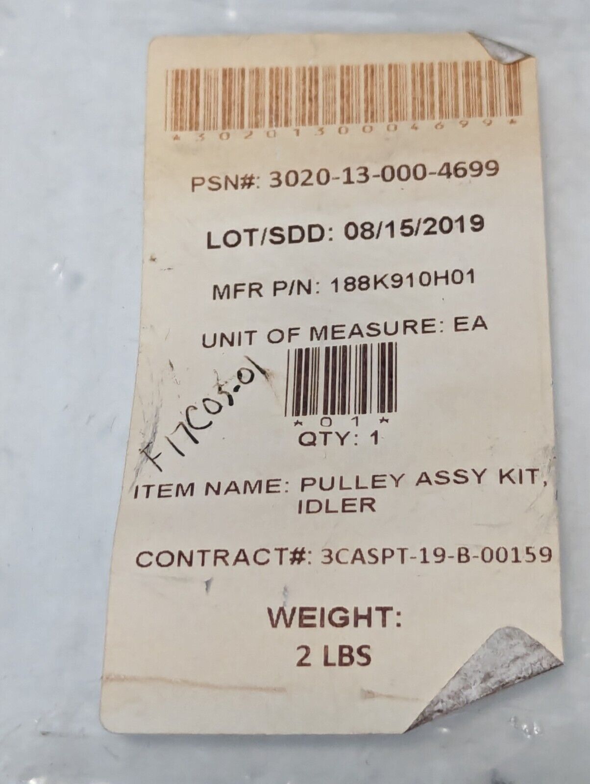 VICD 188K910H01 Idler Pulley Assembly Kit - Free Shipping