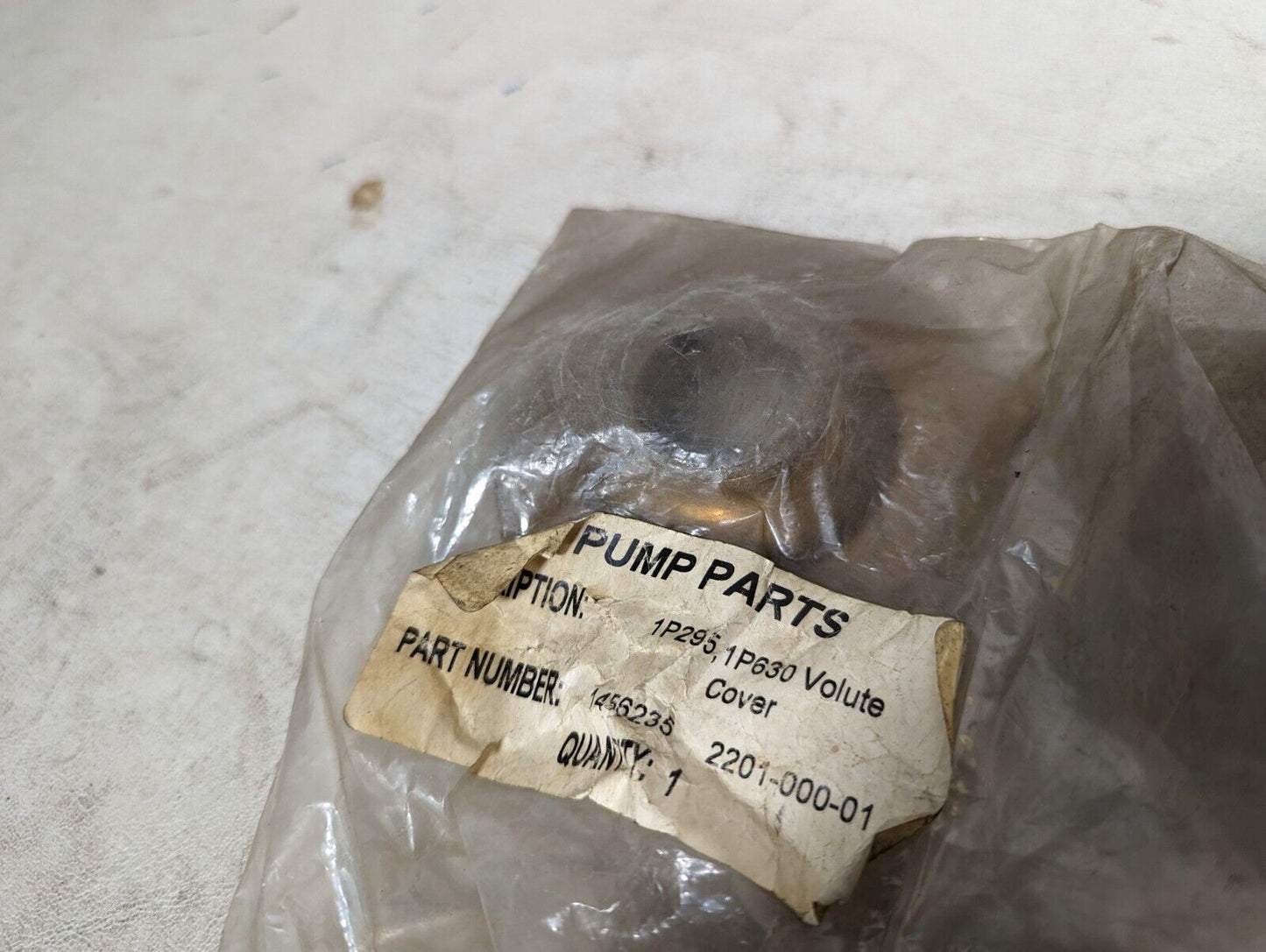 AMT 2201-000-01 volute cover, pump parts 1P295, 1P630