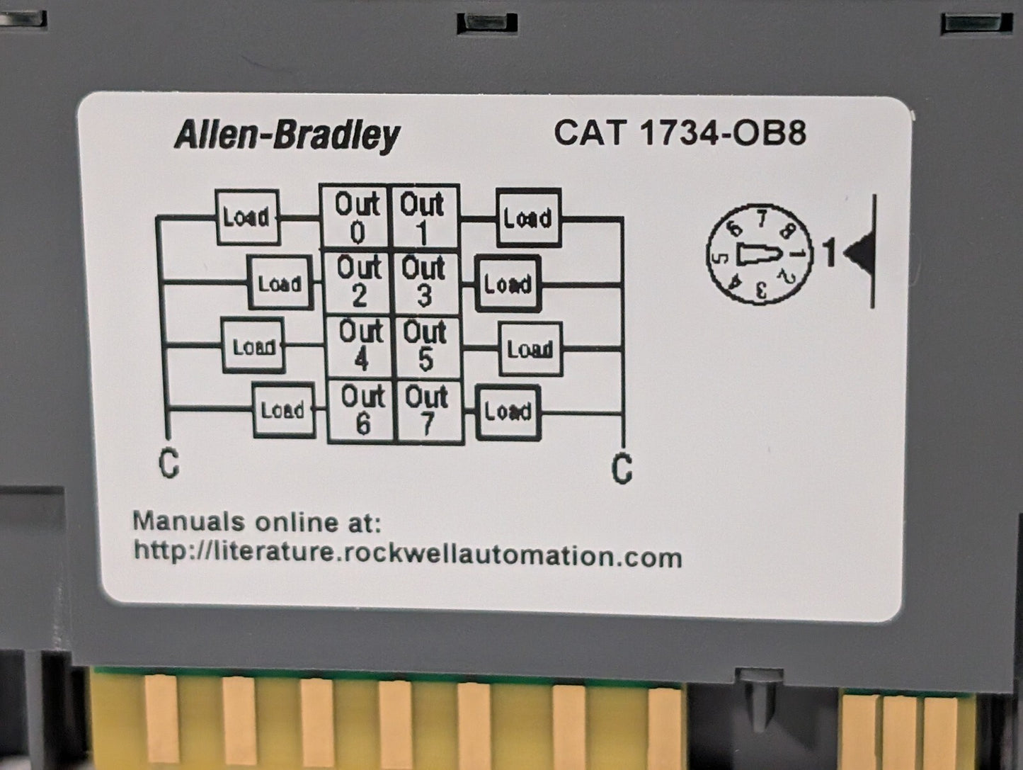 Allen Bradley 1734-OB8 Ser C Point I/O 8 Point Digital Output Module