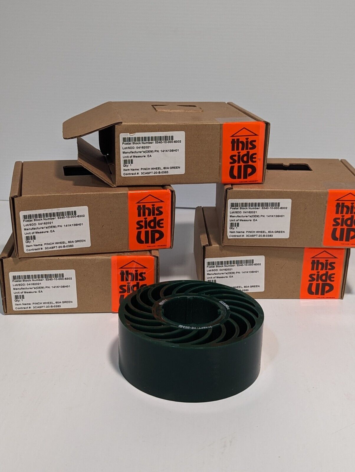 Imao Pinch Wheel 60A Green Rubber 5340-10-000-6302 141K136G01 - Free Shipping