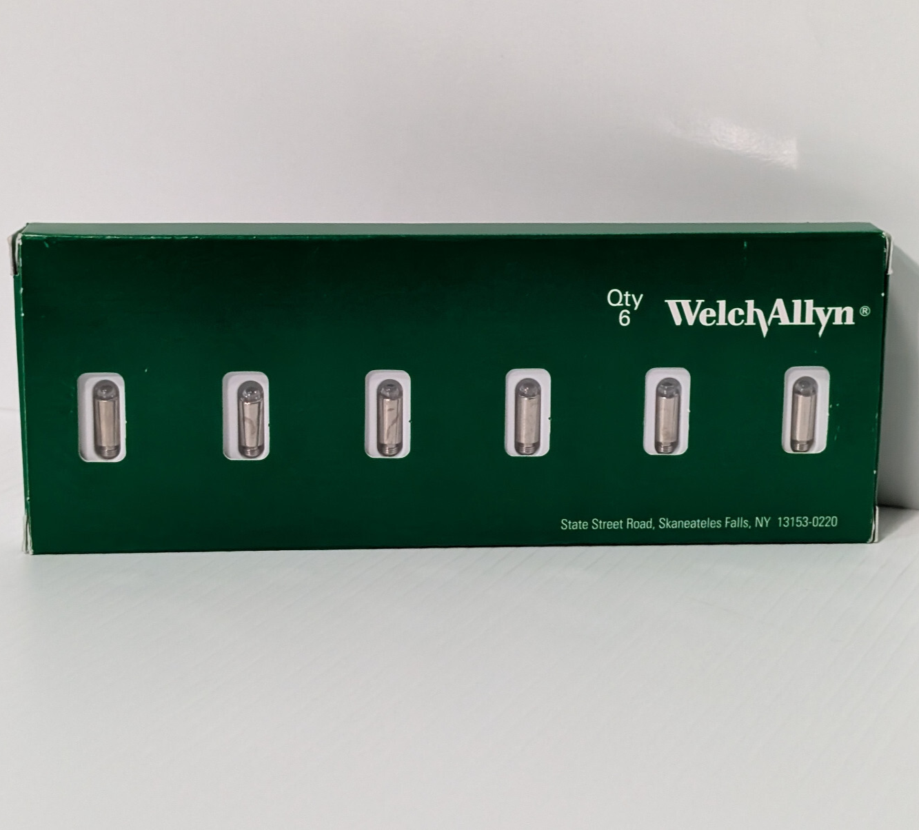 Welch Allyn 03100-U6, 3.5V Halogen Opthalmoscope Lamps Bulbs 6-Pack, 901000