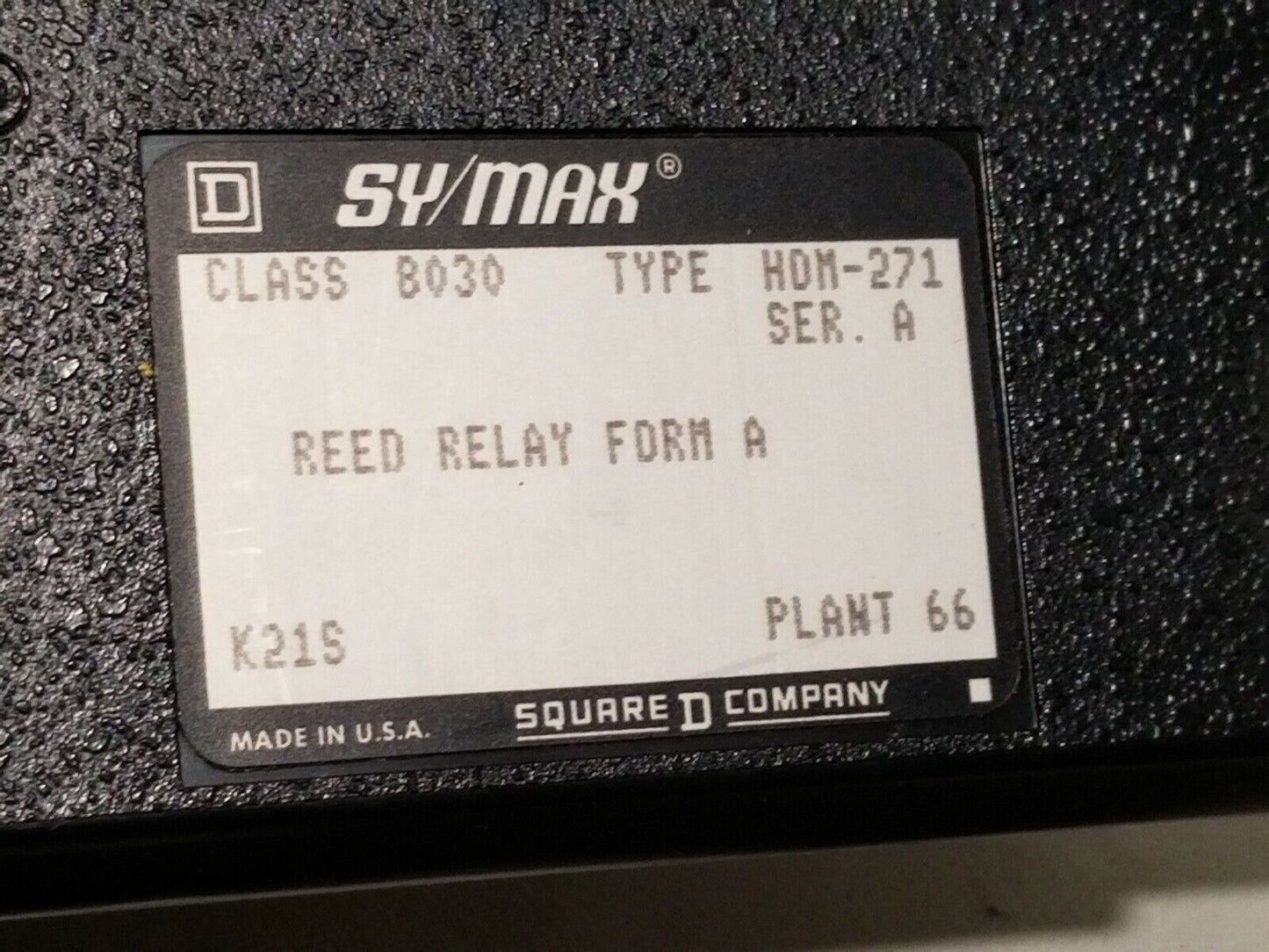 Square D Class 8030 type HOM-271 output module, 8030-HOM-271