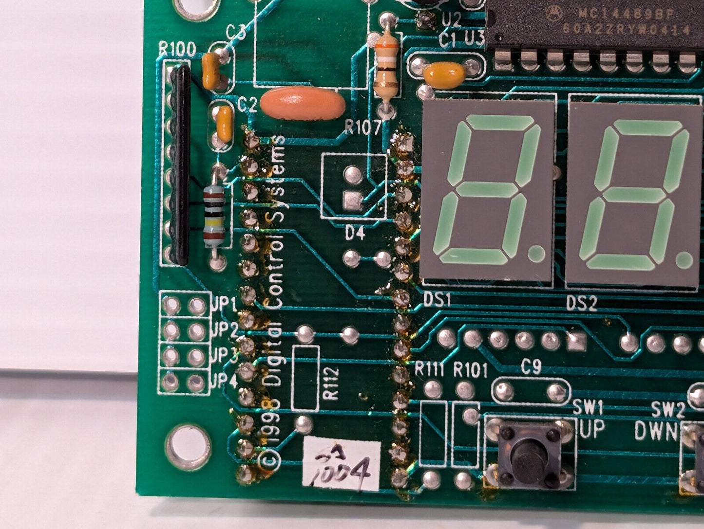 32-0101-10 Oakton Display Board -1998 Digital Control Systems- Numeric LED