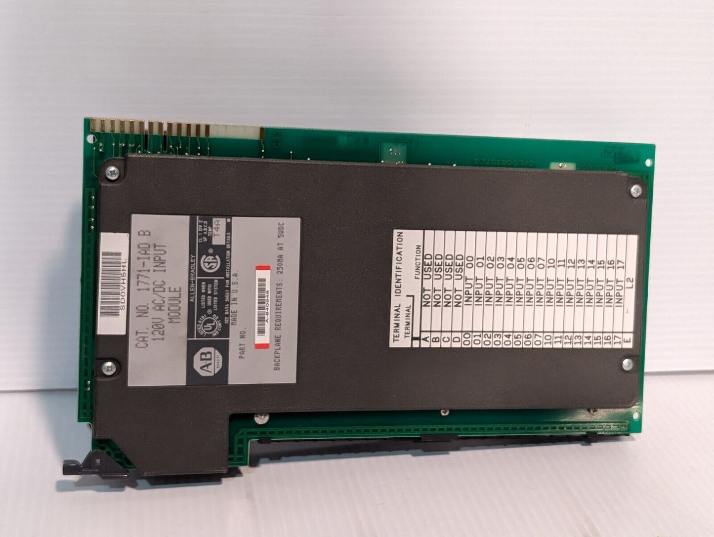 Allen Bradley 1771-IAD/B 16 CH Digital Input Module, 120V, AC/DC - Free Shipping