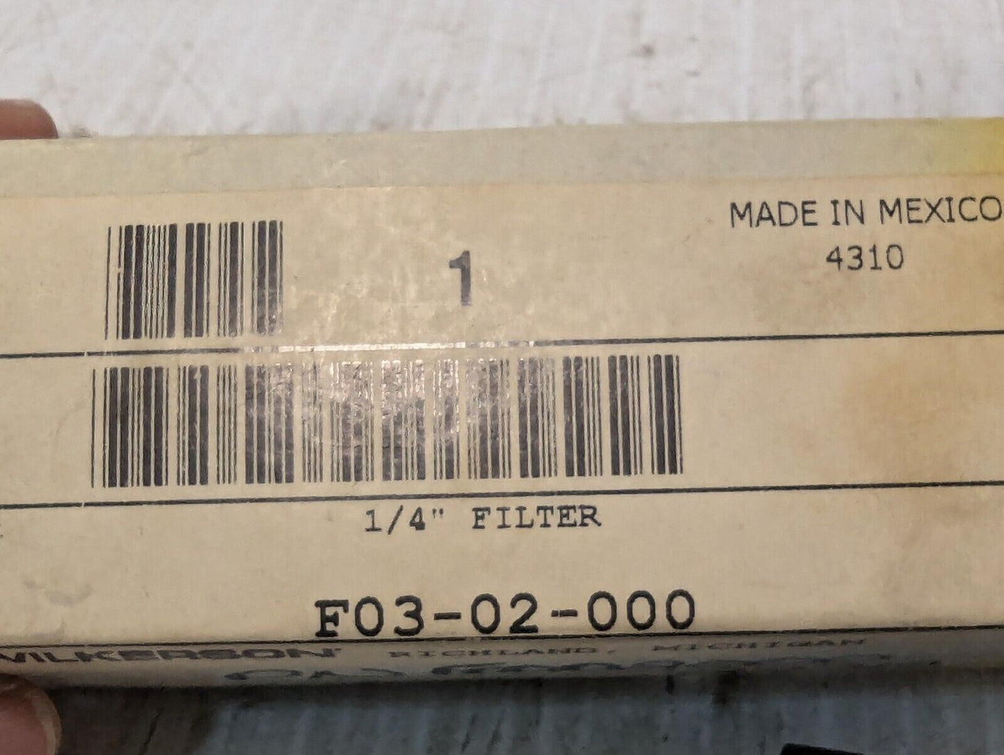 Wilkerson F03-02-000 Pneumatic Particulate Filter - Free Shipping