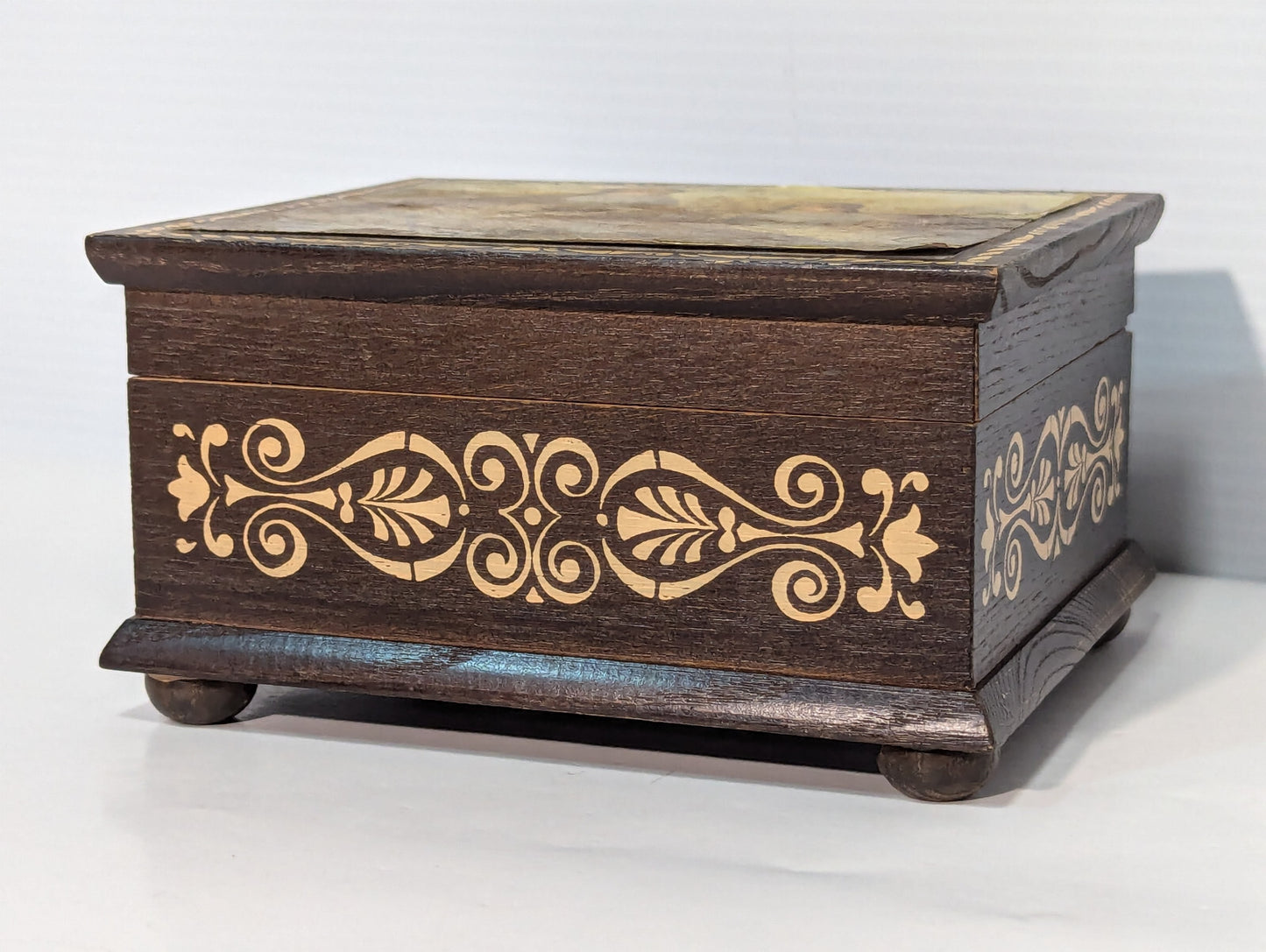Vintage 70s "I'd Like To Teach The World To Sing" Musical Partridge Jewelry Box
