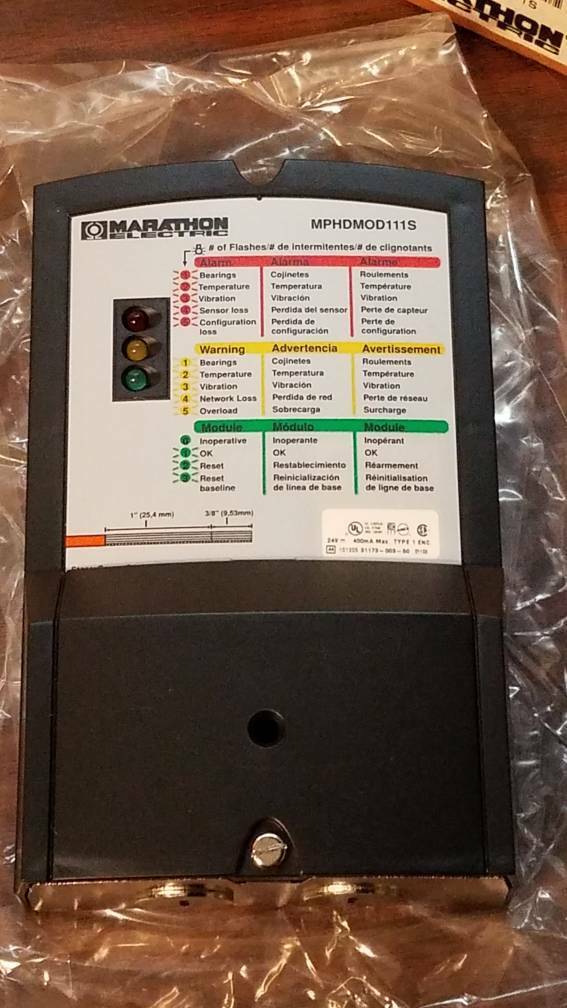 Marathon Motor PHD Predictive Maint. Vibr. & Temp. Monitoring System MPHDSYS111S