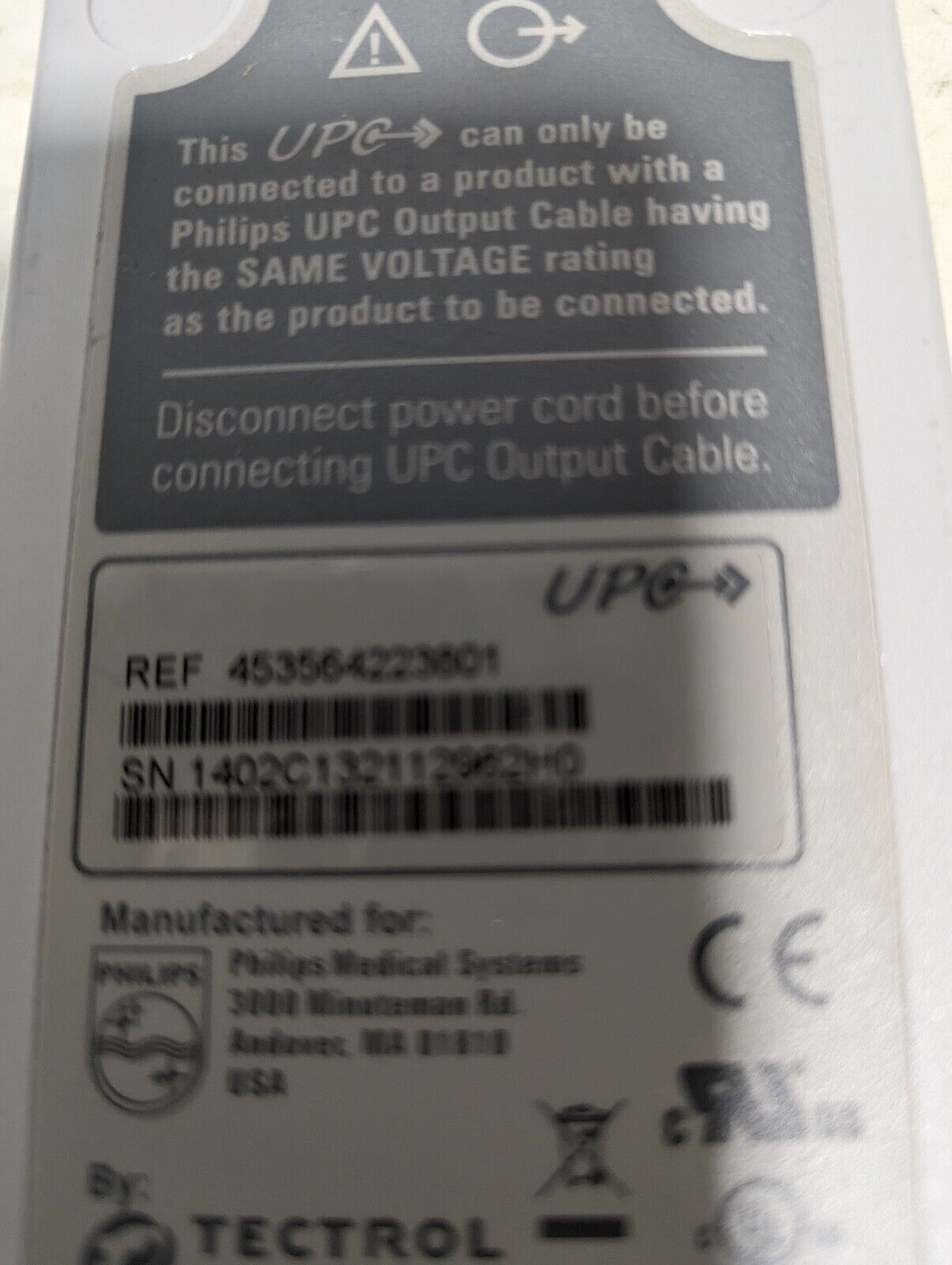 Philips Tectrol TC21M-1402 AC power adapter, 5-59VDC output, 100-240VAC input