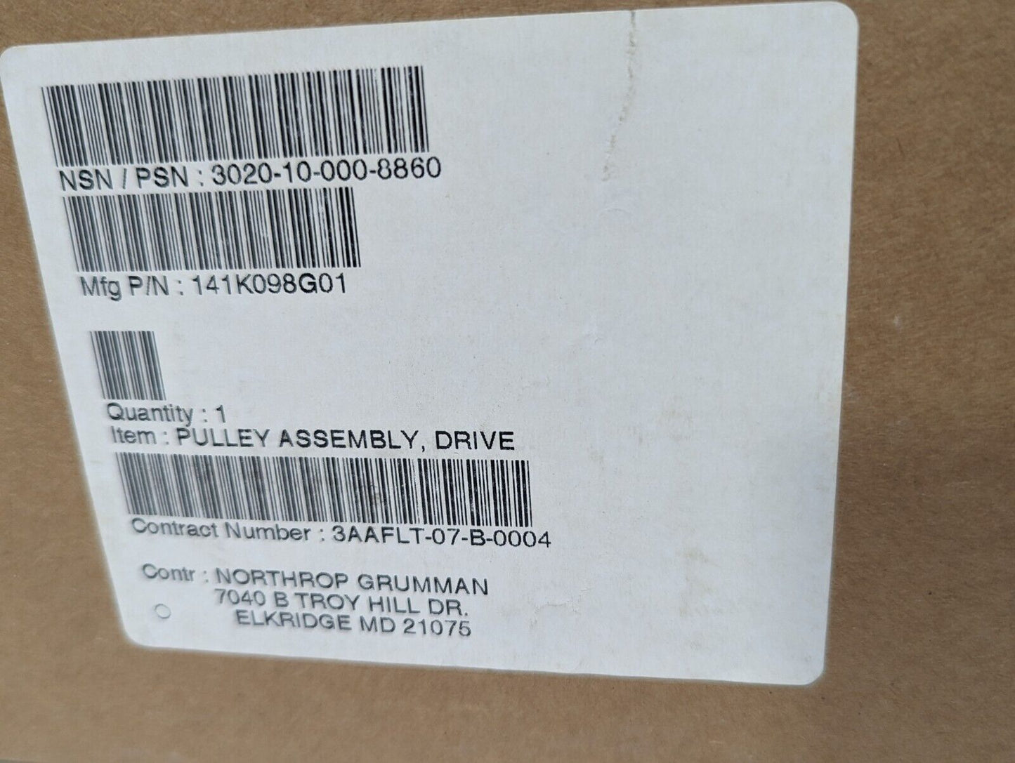 3020-10-000-8860 141K098G01 Drive Pulley Assembly - Free Shipping