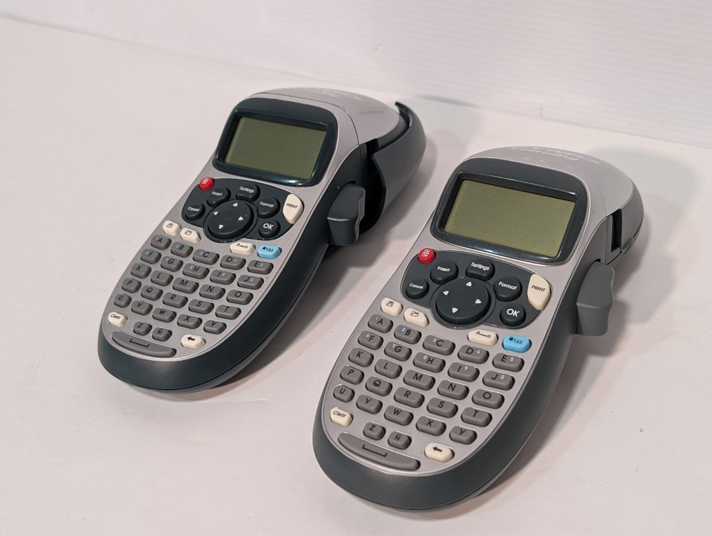 (2) Dymo LetraTag Label Maker, MPN 100H or LT-100H or 19752 UNTESTED, AS-IS
