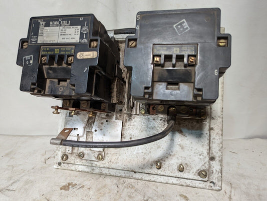 Square D 8736SE0-2, ser. A, NEMA sz 3, 220/240VAC, 30HP