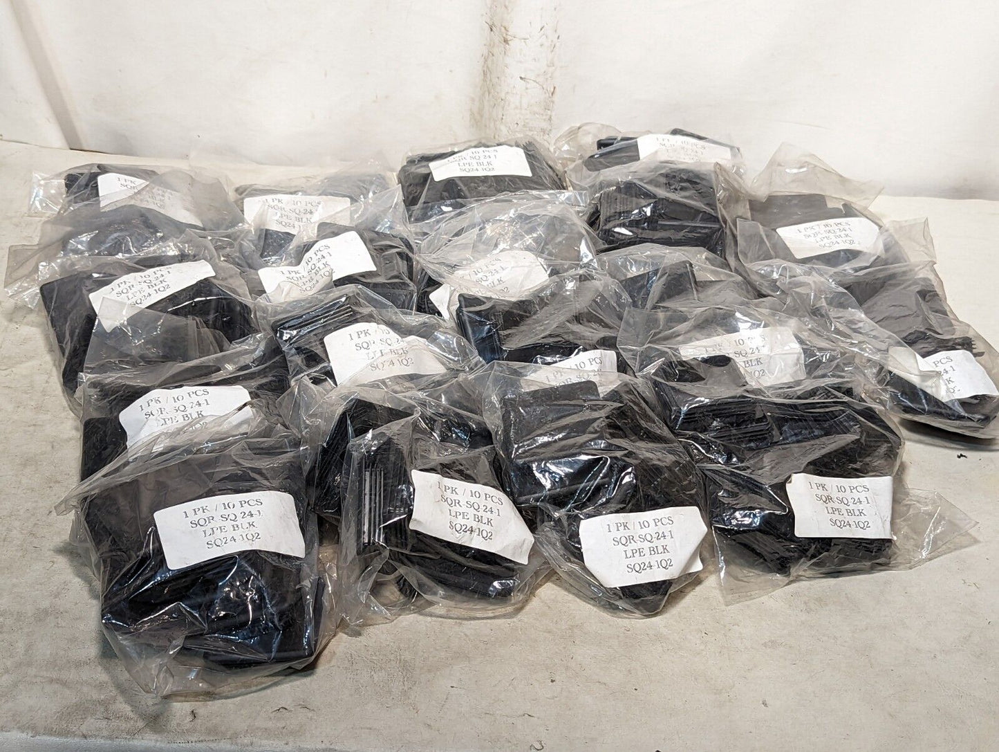Bag of 10 3" OD Square Tubing Plugs (ID 2.49"-2.64") SQR-SQ-24-1, SQ24-1Q2, LPE