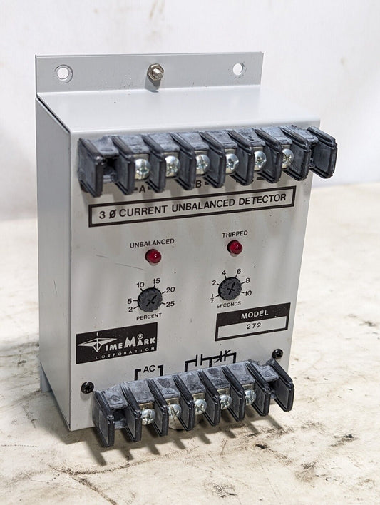TimeMark 272 3 phase current unbalanced detector, 2-25 percent, 120VAC input