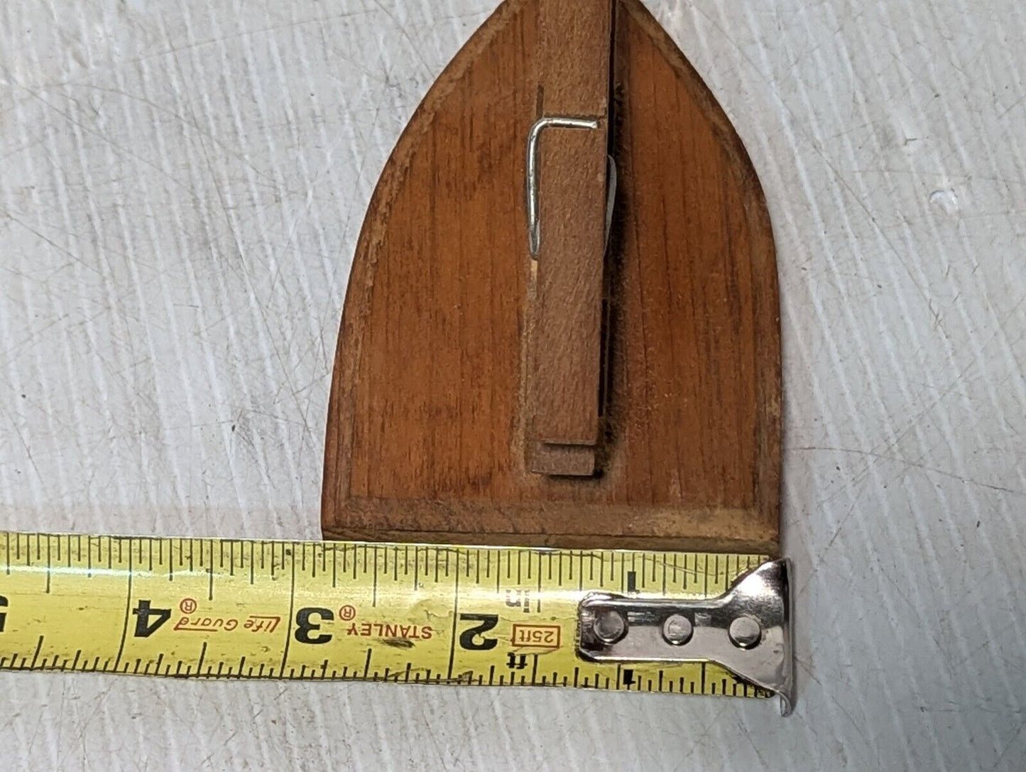 Vintage Wood Paper Clip Desk Top Accessory as pictured - Free Shipping