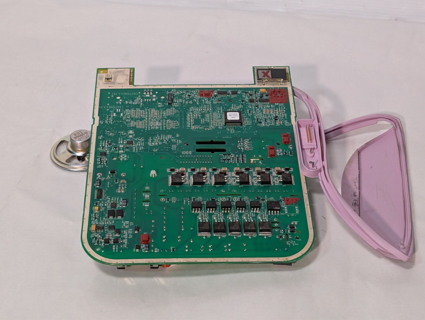 9300-0368 Rev D Circuit Board with Zoll 9126-0008 HV AED Capacitor
