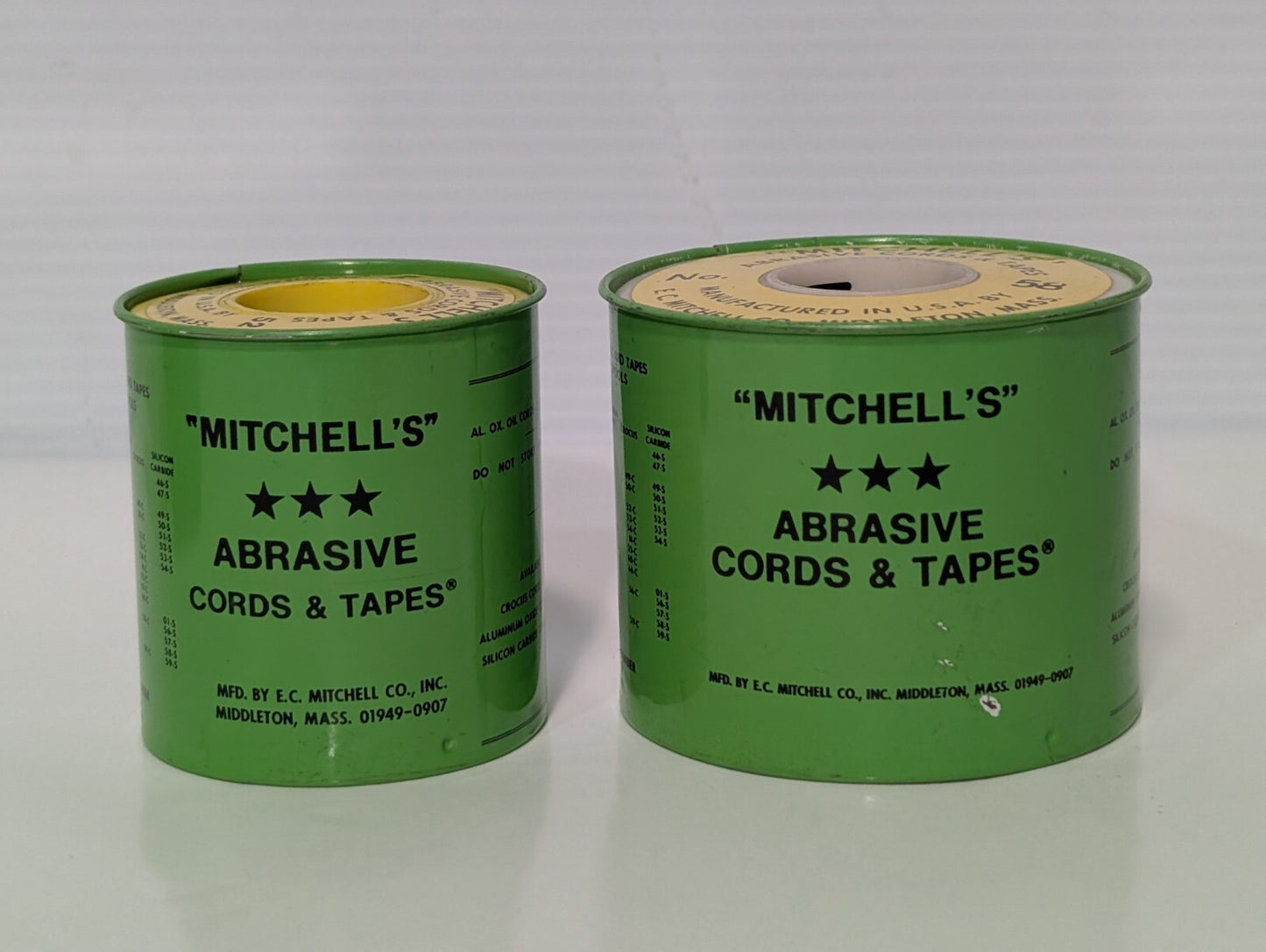 7 Rolls - Mitchell's Abrasive Round Cords & Tape No. 58 (qty 5) / No 52 (qty 2)