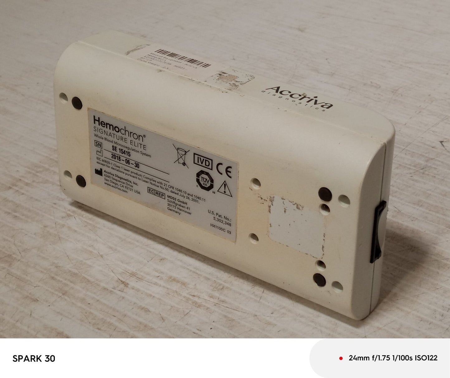 Accriva Hemochron Signature Elite Whole Blood Microcoagulation System