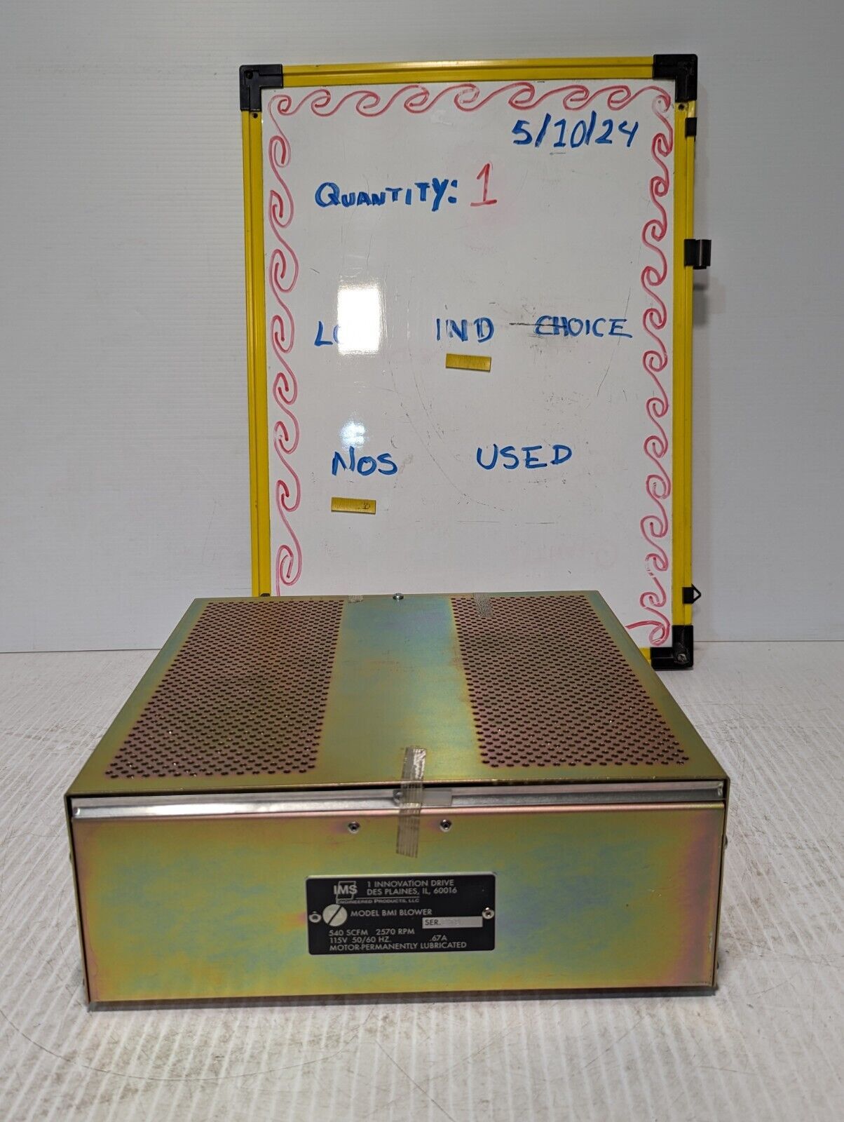 IMS Model 10 BMI Blower, 540 SCFM, 2570 RPM - Free Shipping
