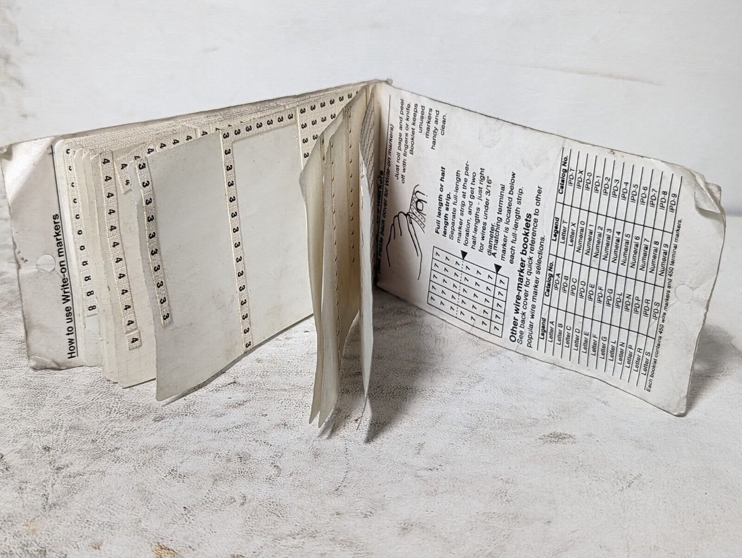 Lot of wire marker stickers as pictured, partially used boxes