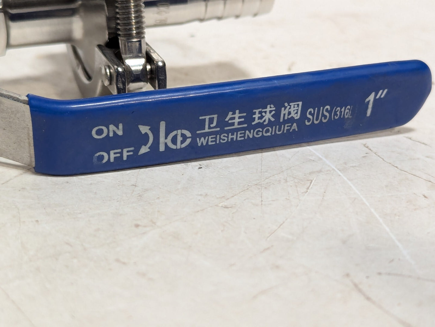 WeiShengQiufa SUS 316L 1" Stainless Steel Sanitary Ball Valve