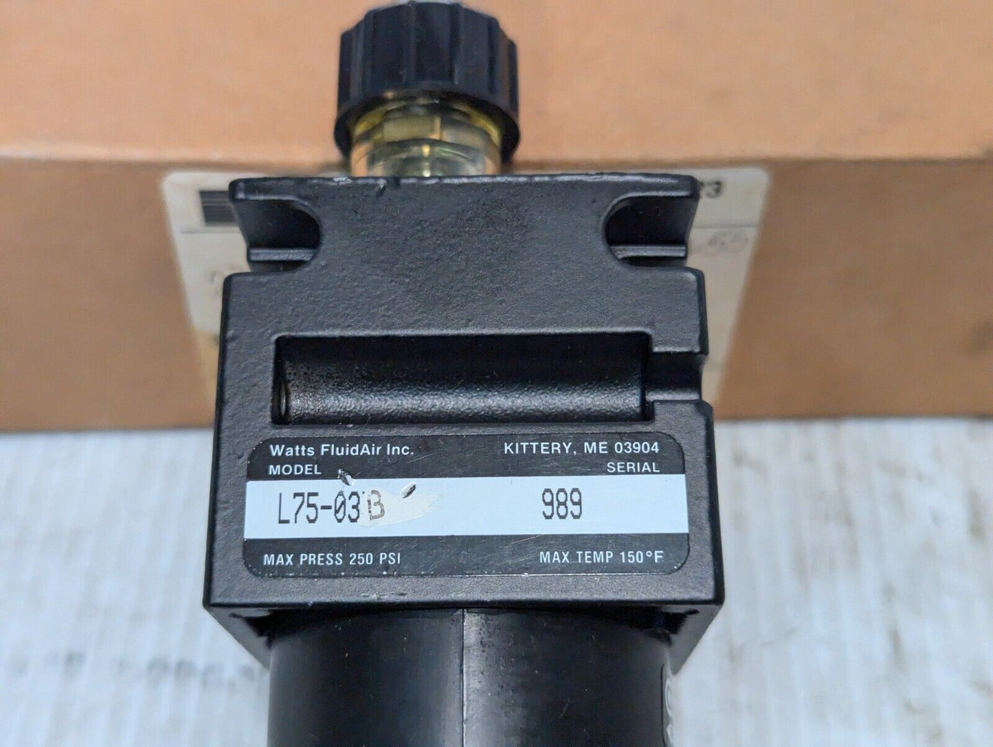Watts L75-03B "Qube" Pneumatic Lubricator 3/8" 150 PSI - Free Shipping