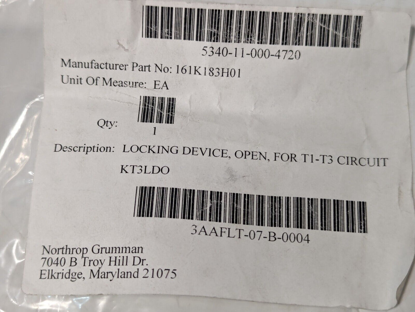 ABB KT3LDO Locking Device With Open Feature For Tmax T1-T3 - Free Shipping