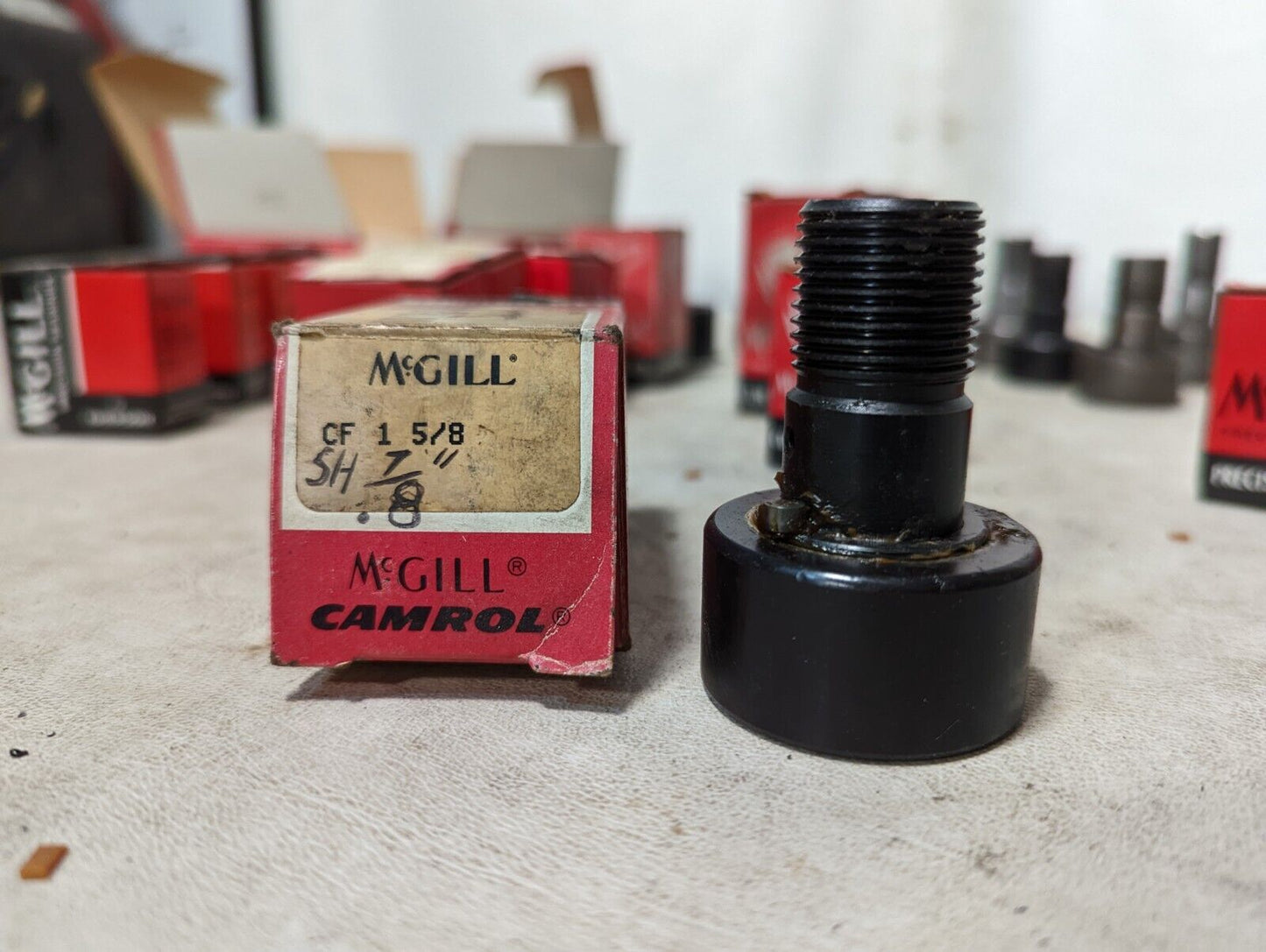 Lot of McGill cam followers: CFH 3/4SB, CF 3/4SB, CF 5/8B, CF 1/2 SB, CF 5/8, ++