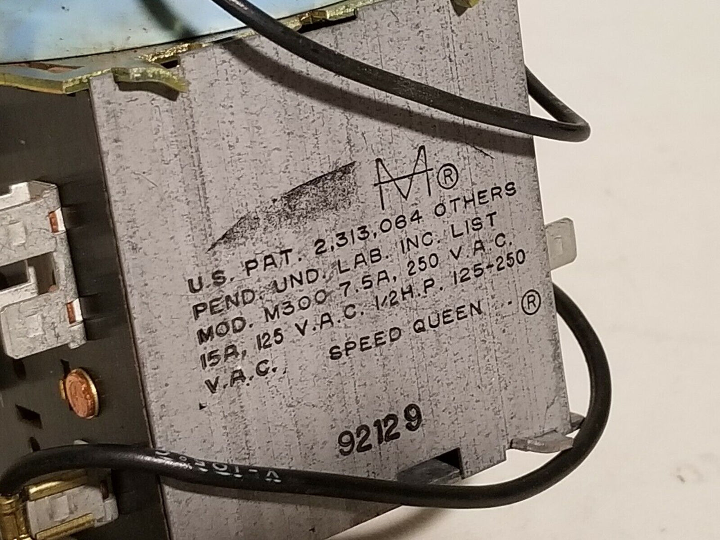 Speed Queen timer, model M300