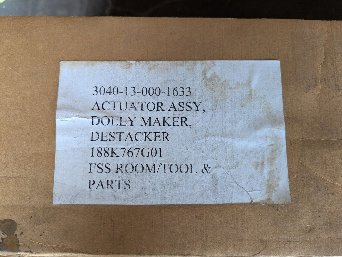 Macron 11237F01 Linear Actuator Assembly, Dolly Maker / 3040-13-000-1633