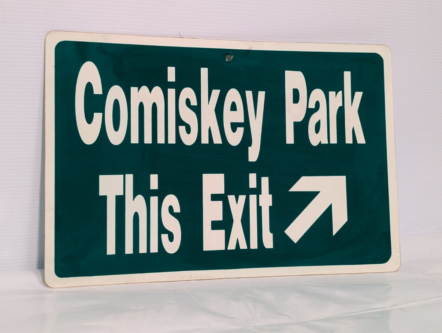 Vintage Comiskey Park White Sox Stadium Exit Sign