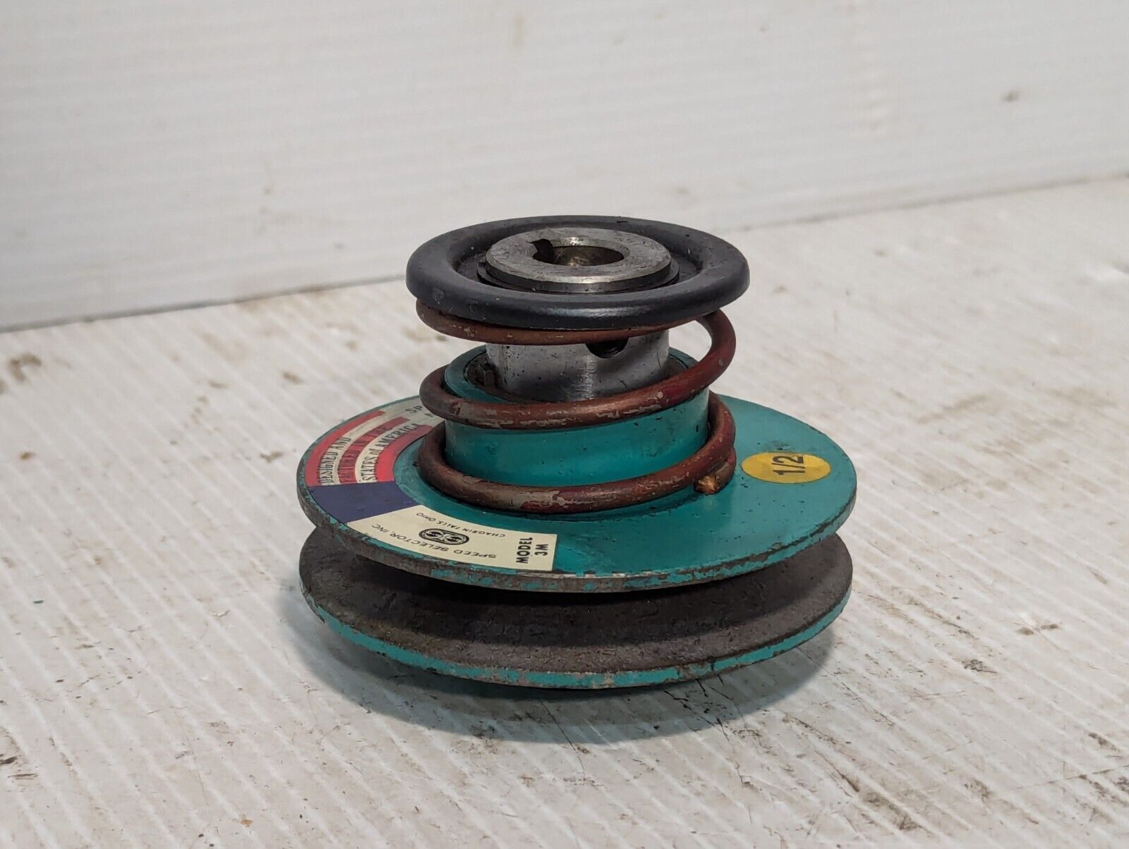 Speed Selector 3M Spring Loaded Pulley 1/2" Bore "A" Section Belt-Free Ship