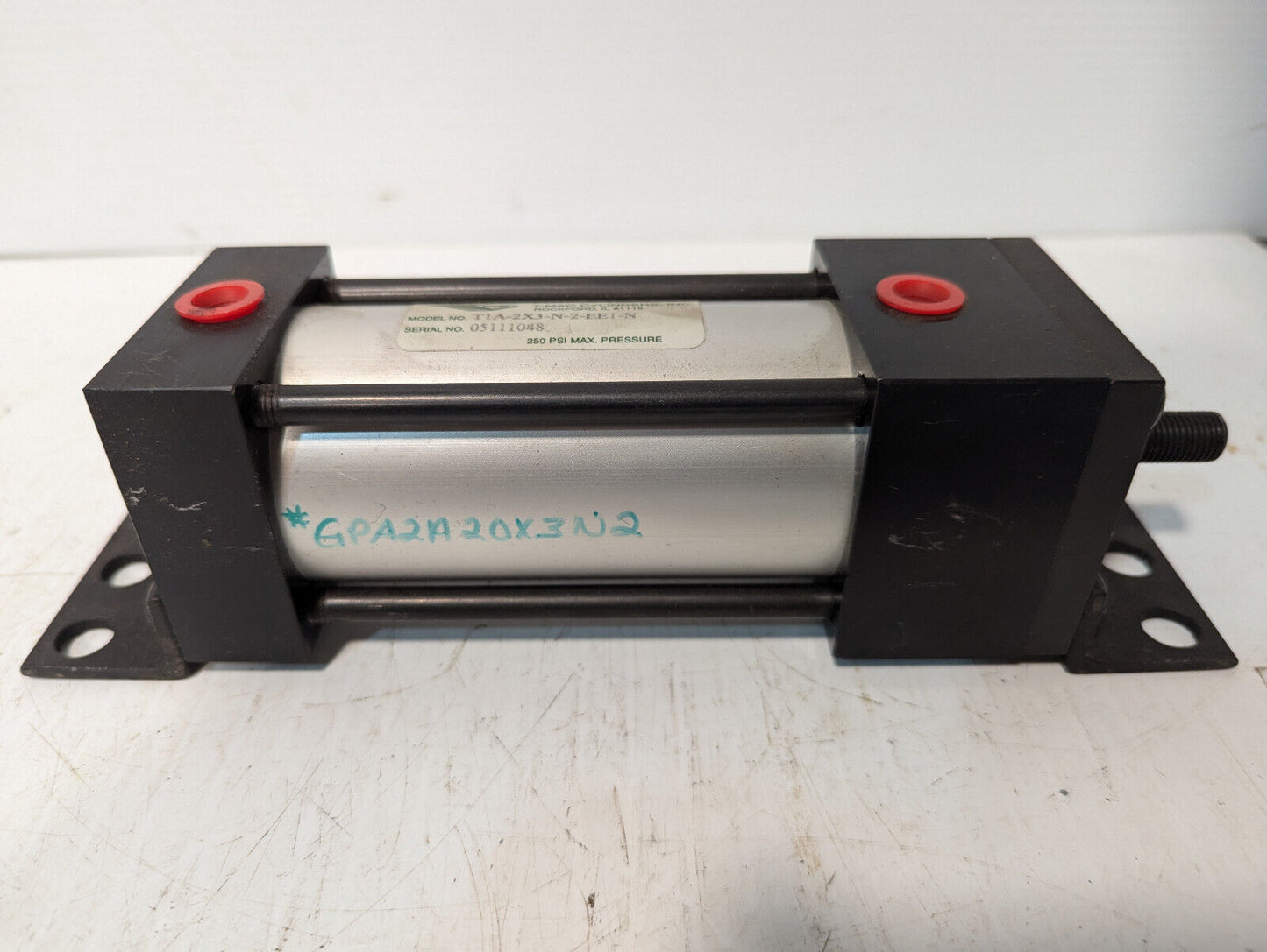 T-MAC Air Cylinder TIA-2X3-N-2-EE1-N, 250PSI, Made in USA, Free Shipping