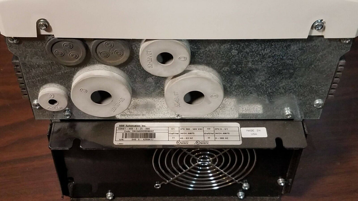 ABB ACS 600 SmartDrive, SD601-460-3-25000 w/Omega PX305-30VACI Press. Transducer